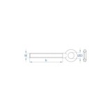 ARGOLLA FORJADA ZINCADA PARA ANCLAJES 12 MM X 90 MM
