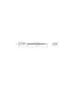 TORNILLO MANGUITO PARA VARILLA ROSCADA 8X65 INDEX 2