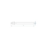 ESPÁRRAGO PARA ANCLAJE QUÍMICO BICROMATADO 20MM X 260MM