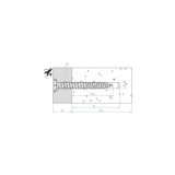 TORNILLO PARA HORMIGÓN BICROMATADO INDEX 7,5X132 MM