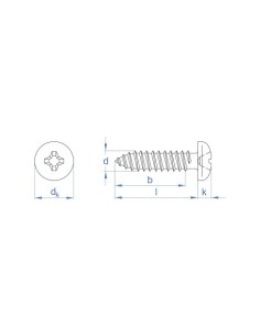 TORNILLO PARA METAL PHILIPS ZINCADO INDEX 4.8MM X 32MM 2