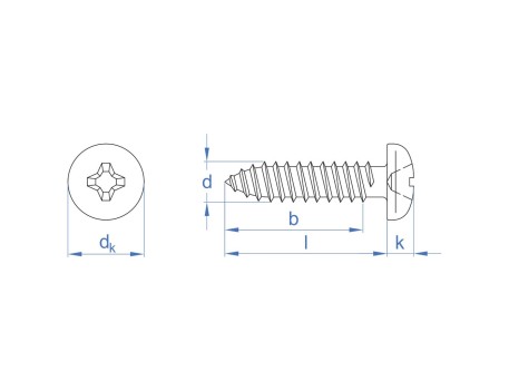 TORNILLO PARA METAL PHILIPS ZINCADO INDEX 4.8MM X 32MM