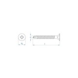 TORNILLO AUTOTALADRANTE PARA PLACAS DE YESO INDEX 3,5X35 MM