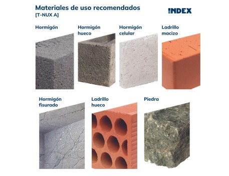 ANCLAJE TACO NYLON CON TORNILLO HEXAGONAL INDEX 10X100