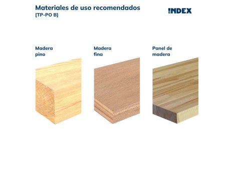 TORNILLO TIRAFONDO PARA MADERA CABEZA AVELLANADA POZI 3MM X 16MM INDEX