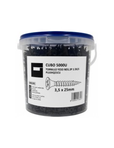 CUBO 5000UD TORNILLO YESO NEGATIVO 3P 3.5X25MM
