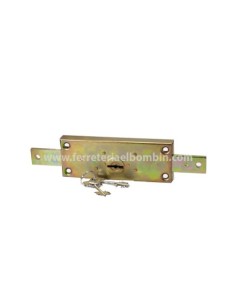 CERRADURA PERSIANA 6511 LINCE 2 PUNTOS 154X59MM