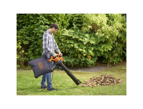 ASPIRADOR SOPLADOR TRITURADOR BLACK+DECKER 2600W BEBLV260-QS