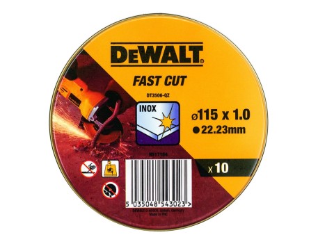 DISCO CORTE METAL 115X1MM 10UD REF DT3506