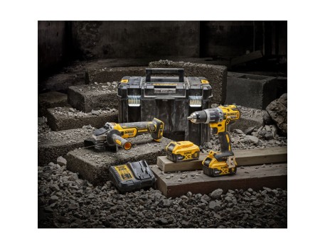 KIT DEWALT 18V TALADRO MARTILLO+AMOLADORA DCK2080P2T