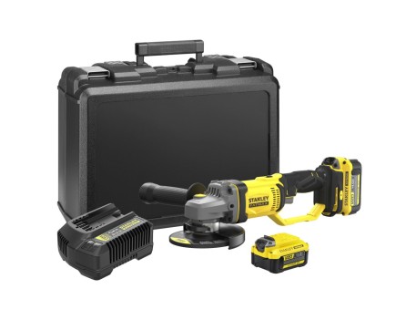 AMOLADORA STANLEY V20 125MM 2BAT 4AH