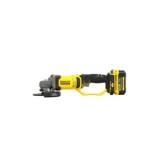 AMOLADORA STANLEY V20 125MM 2BAT 4AH