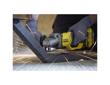 AMOLADORA STANLEY V20 125MM 2BAT 4AH