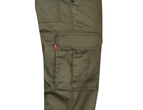 PANTALÓN MULTIBOLSILLOS VELILLA VERDE CAZA