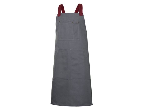 DELANTAL CON PETO CANVAS BICOLOR VELILLA 404211B