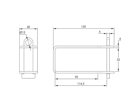 PORTACANDADO PCH1 IFAM PARA REJAS 471