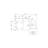 PORTACANDADO IFAM ACERO 131X47 MM PC430