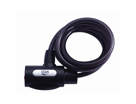 CABLE ESPIRAL JUNIOR ROJO IFAM 180CM 8MM