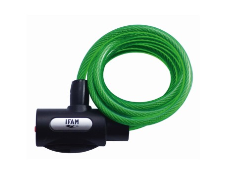 CABLE ESPIRAL JUNIOR ROJO IFAM 180CM 8MM