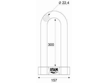 HORQUILLA ANTIRROBO POLE 100 IFAM