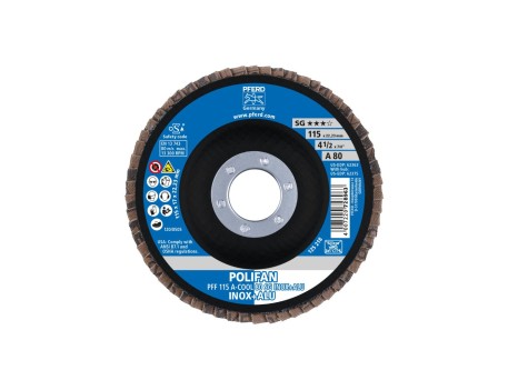 DISCO LÁMINAS LIJADOR POLIFAN 115MM A-COOL 80 SG