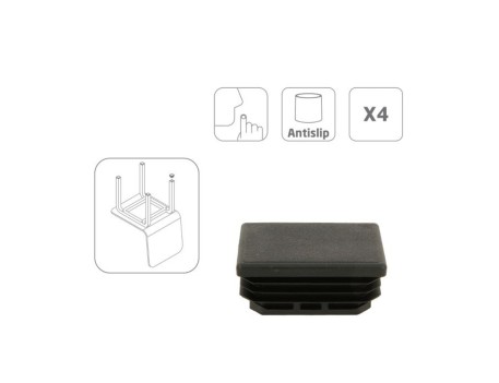 CONTERA INTERIOR RECTANGULAR 662-20X40 NEGRA AMIG