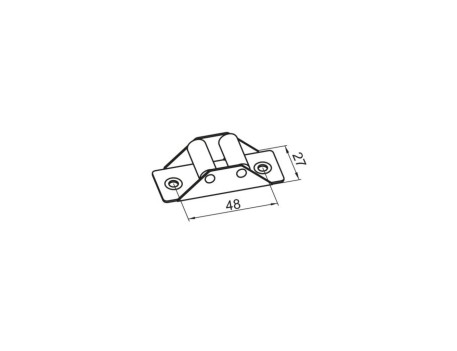 CARCASA GUÍA CINTA ALUMINIO NATURAL PERSIANA