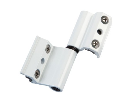 BISAGRA V2P-EU ALUMINIO BLANCO IZQUIERDA