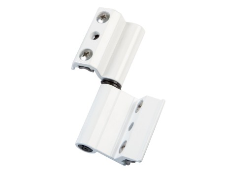 BISAGRA V2P-EU ALUMINIO BLANCO IZQUIERDA