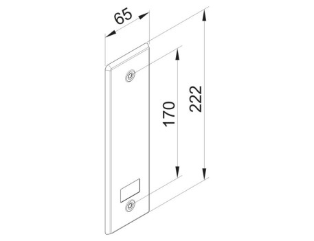 EMBELLECEDOR ALUMINIO ORO 222X65MM AMIG