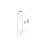 EMBELLECEDOR ALUMINIO ORO 222X65MM AMIG