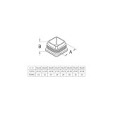 CONTERA INTERNA RECTANGULAR 661-30 NEGRA AMIG