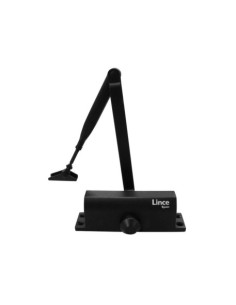 CIERRAPUERTAS LINCE CPA23RN NEGRO CON RETENEDOR FUERZA 2-3 PUERTAS 40-60KG