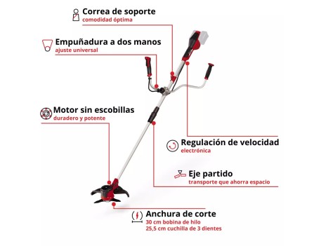 DESBROZADORA BATERÍA AGILLO 18V 24CM ANCHO CORTE