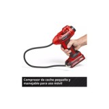 COMPRESOR AIRE BATERÍA 18V 11 BAR 60CM MANGUERA