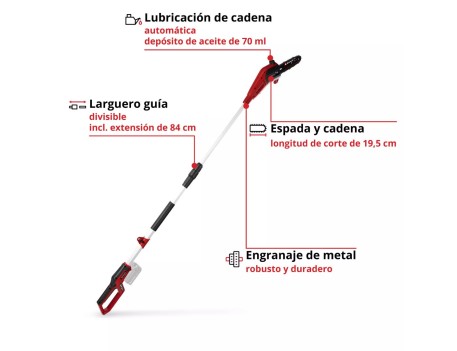 MOTOSIERRA TELESCOPICA GC-LC 18/20 LI 20CM EINHELL