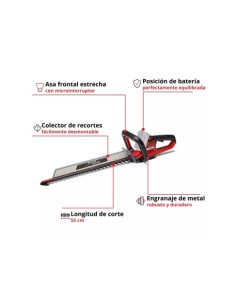 CORTASETOS BATERÍA 18V 45CM HOJAS 14MM PASO 2