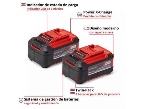 BATERÍAS 2x 18V 5,2Ah PXC-TWINPACK EINHELL