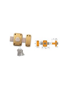 CERROJO SOBREPONER LINCE 8915-FS ALTA SEGURIDAD MULTIPUNTOS