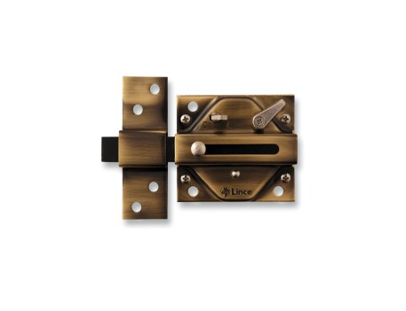 CERROJO LINCE 2930 BI BRONCE INGLES 74X85MM