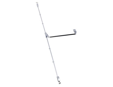 BARRA ANTIPÁNICO GLOBAL 2S 900 MM GRIS-NEGRO