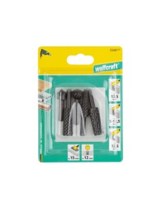 SET AVELLANADORES Y ESCOFINAS 5 PIEZAS WOLFCRAFT 2