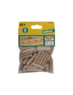 ESPIGAS LARGAS MADERA HAYA 9X40MM WOLFCRAFT 2