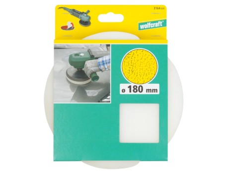 ESPONJA DE PULIDO ADHESIVA PARA LIJADO 180MM WOLFCRAFT