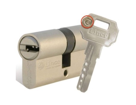LINCE CILINDRO EUROPERFIL C254040-L 25+40+40 LATÓN LEVA