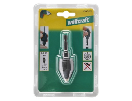 PORTABROCA ACCIÓN RÁPIDA VÁSTAGO HEXAGONAL 6,5 MM WOLFCRAFT