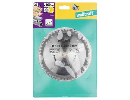 DISCO DE SIERRA CIRCULAR WOLFCRAFT 160MM 48 DIENTES
