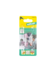 JUEGO MUELAS ABRASIVAS CERAMICAS 5 PIEZAS WOLFCRAFT 2