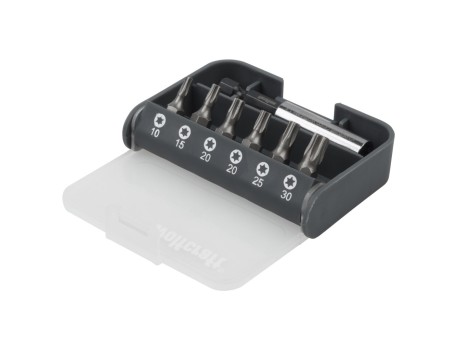 CAJA DE PUNTAS TORX WOLFCRAFT 7 PIEZAS 25 MM