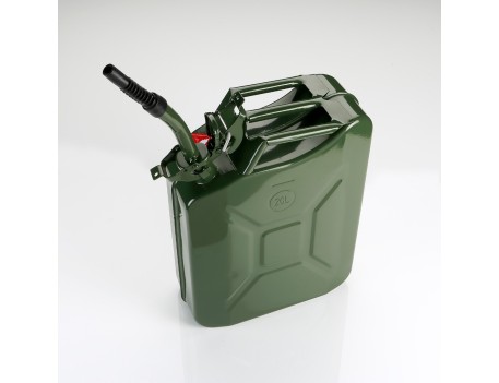 BIDON METÁLICO 20L.(JERRYCAN)+BOCA FLEX.